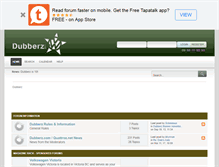 Tablet Screenshot of dubberz.com